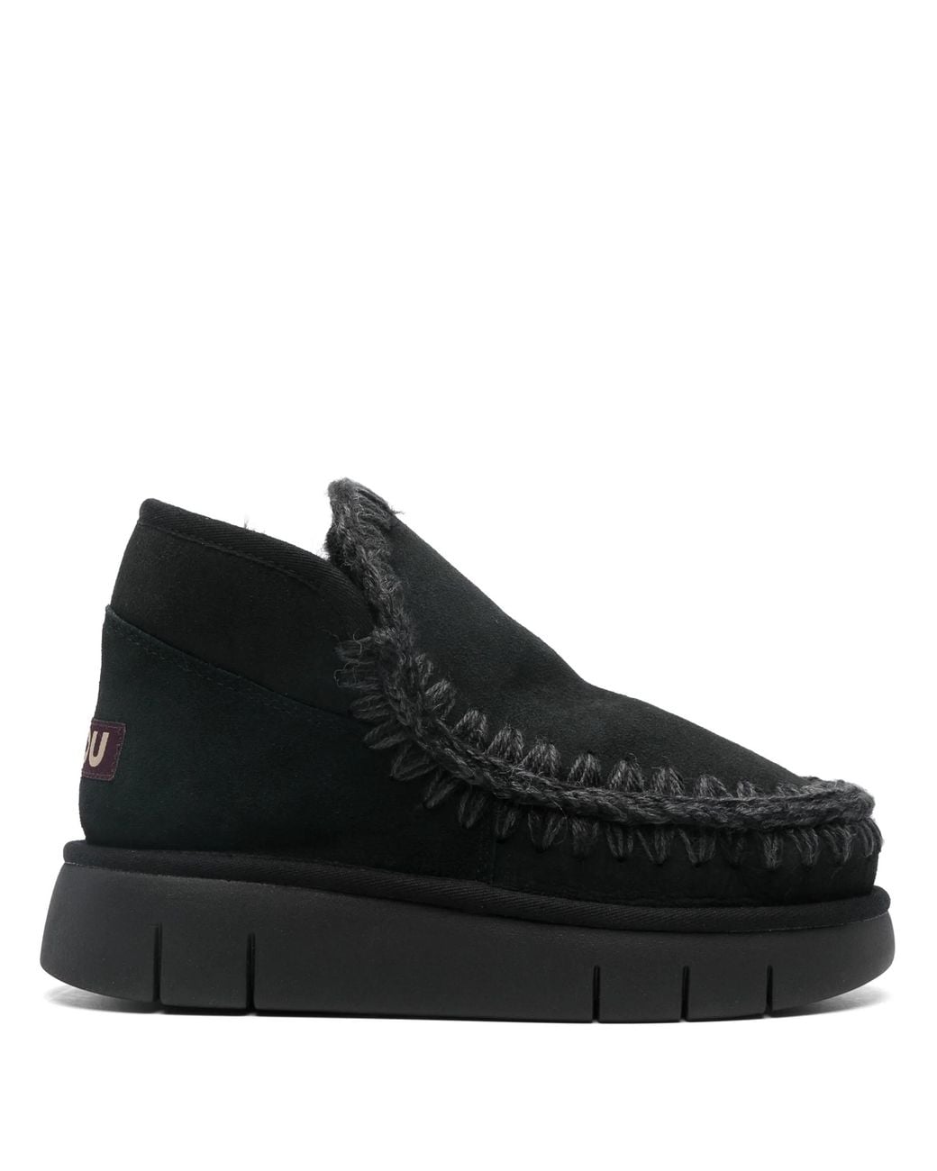 Mou Black Sheep Skin Bounce Sneaker