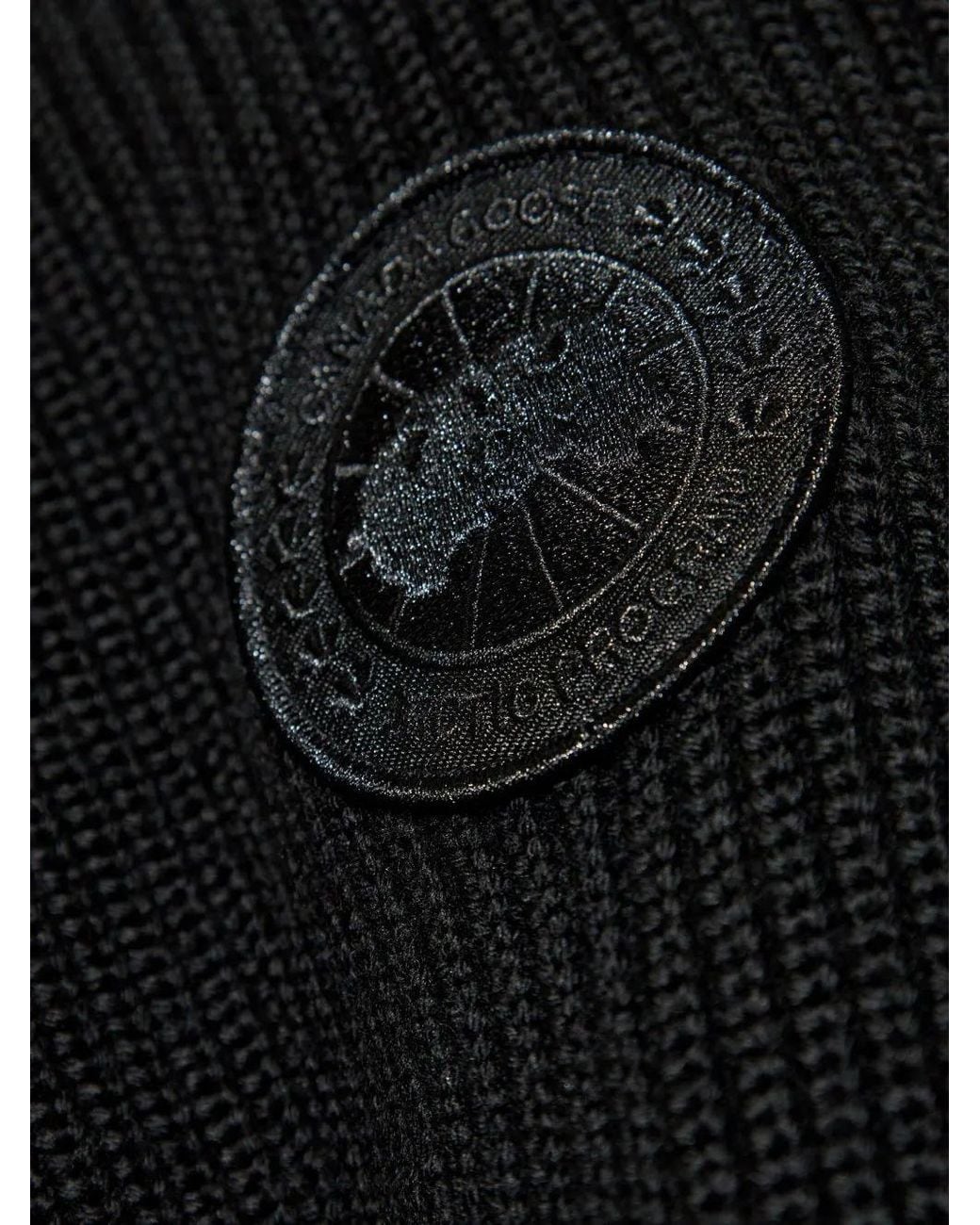Canada Goose Blue Hybridge Grove Knit Hoodie Jacket for men