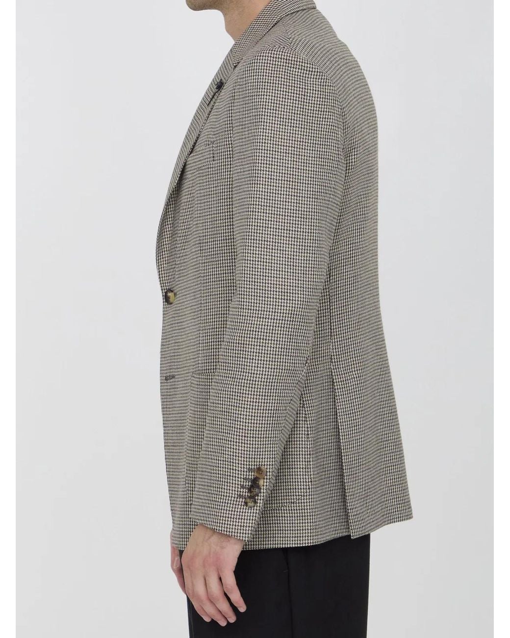 Lardini Gray Houndstooth Jacket for men