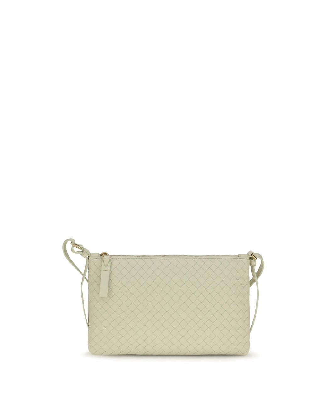 Bottega Veneta White Intrecciato Shoulder Bag