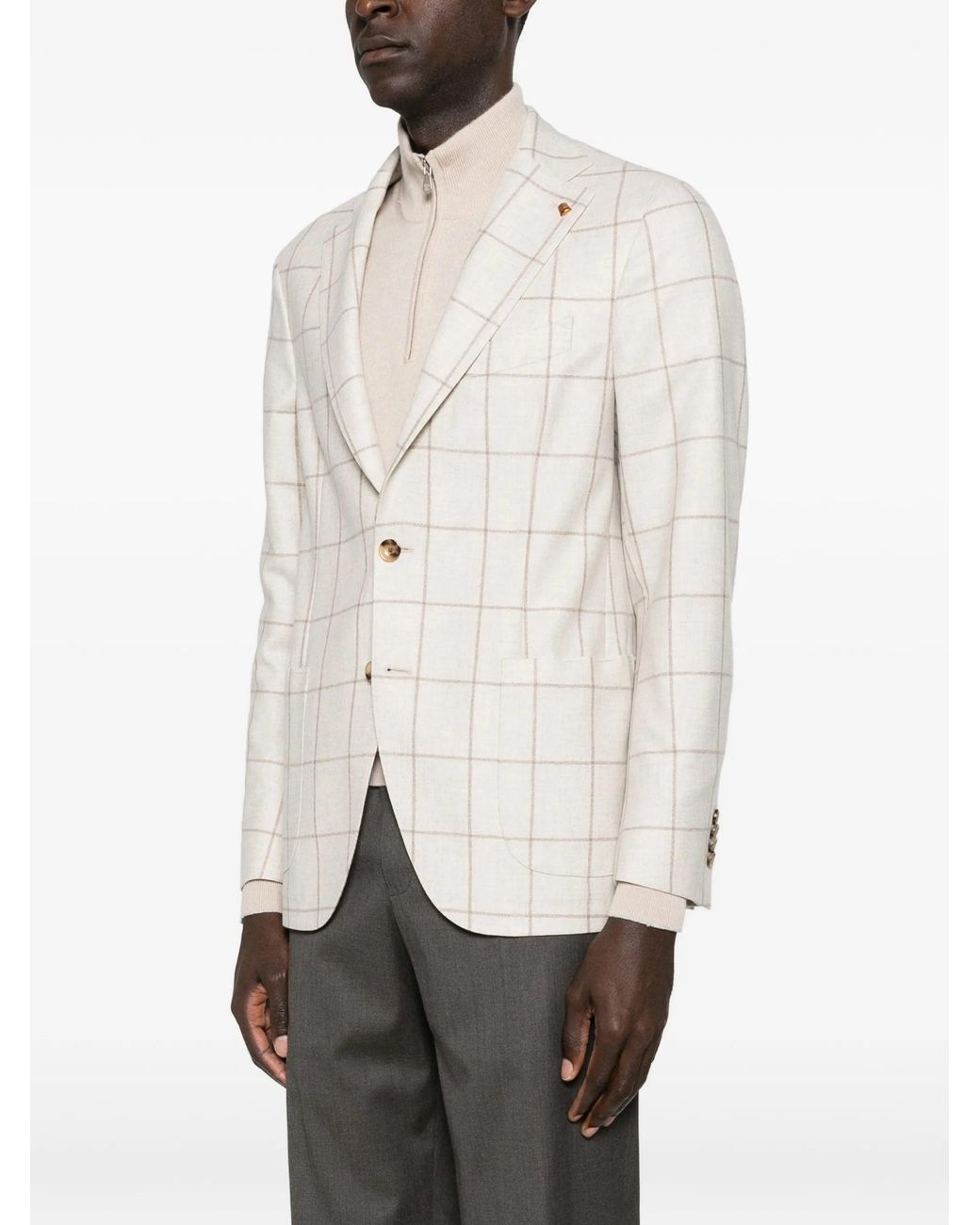 Latorre White Wool Jacket for men
