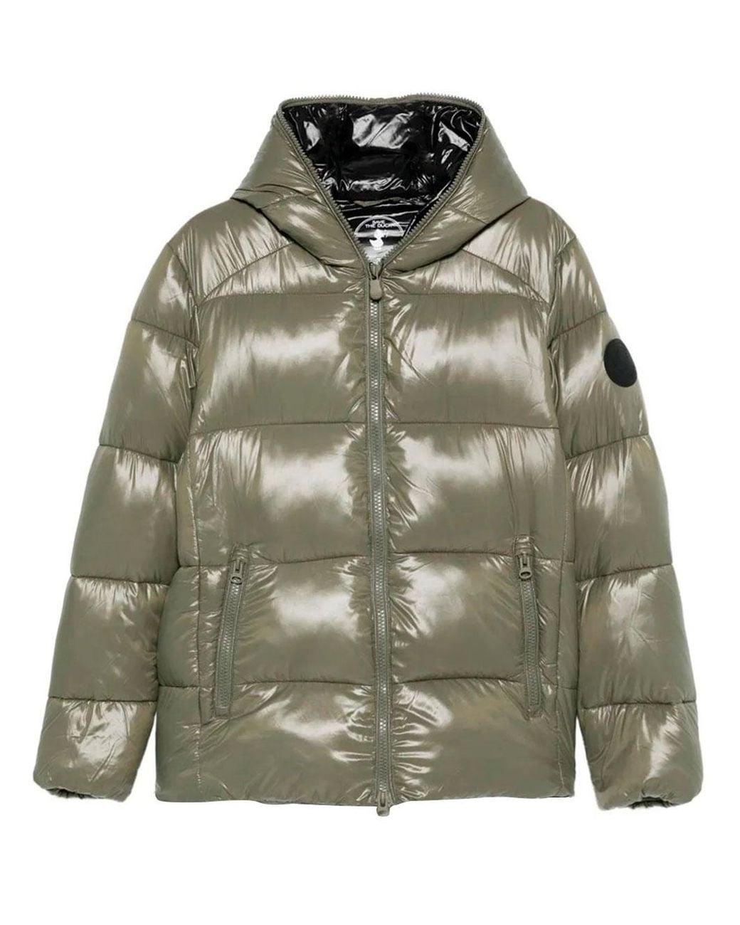 Save The Duck Green Edgard Down Jacket With Laqué Finish for men