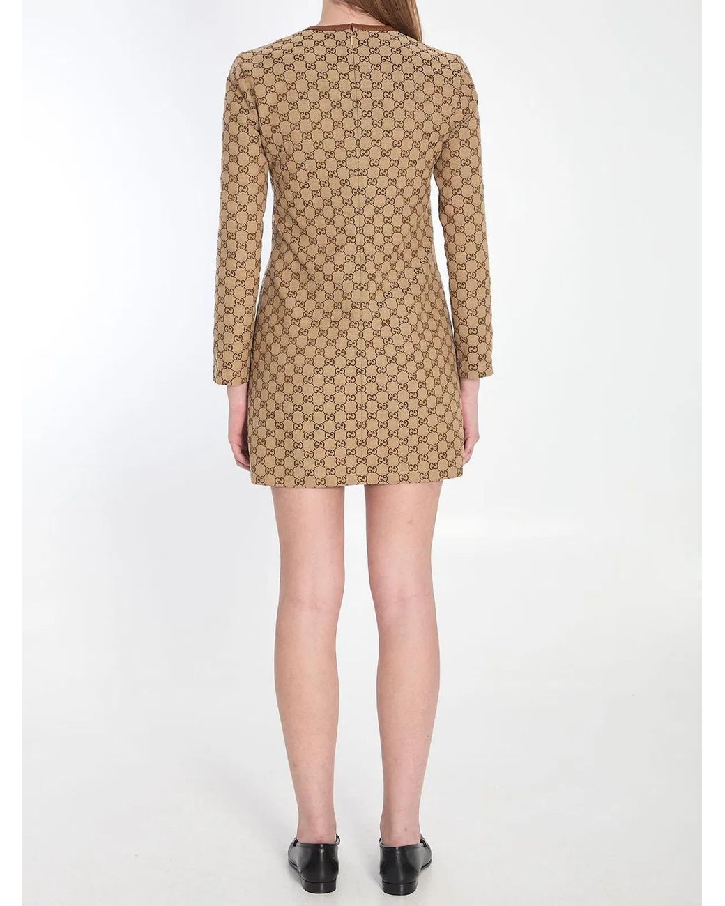 Gucci Natural Dress With Horsebit