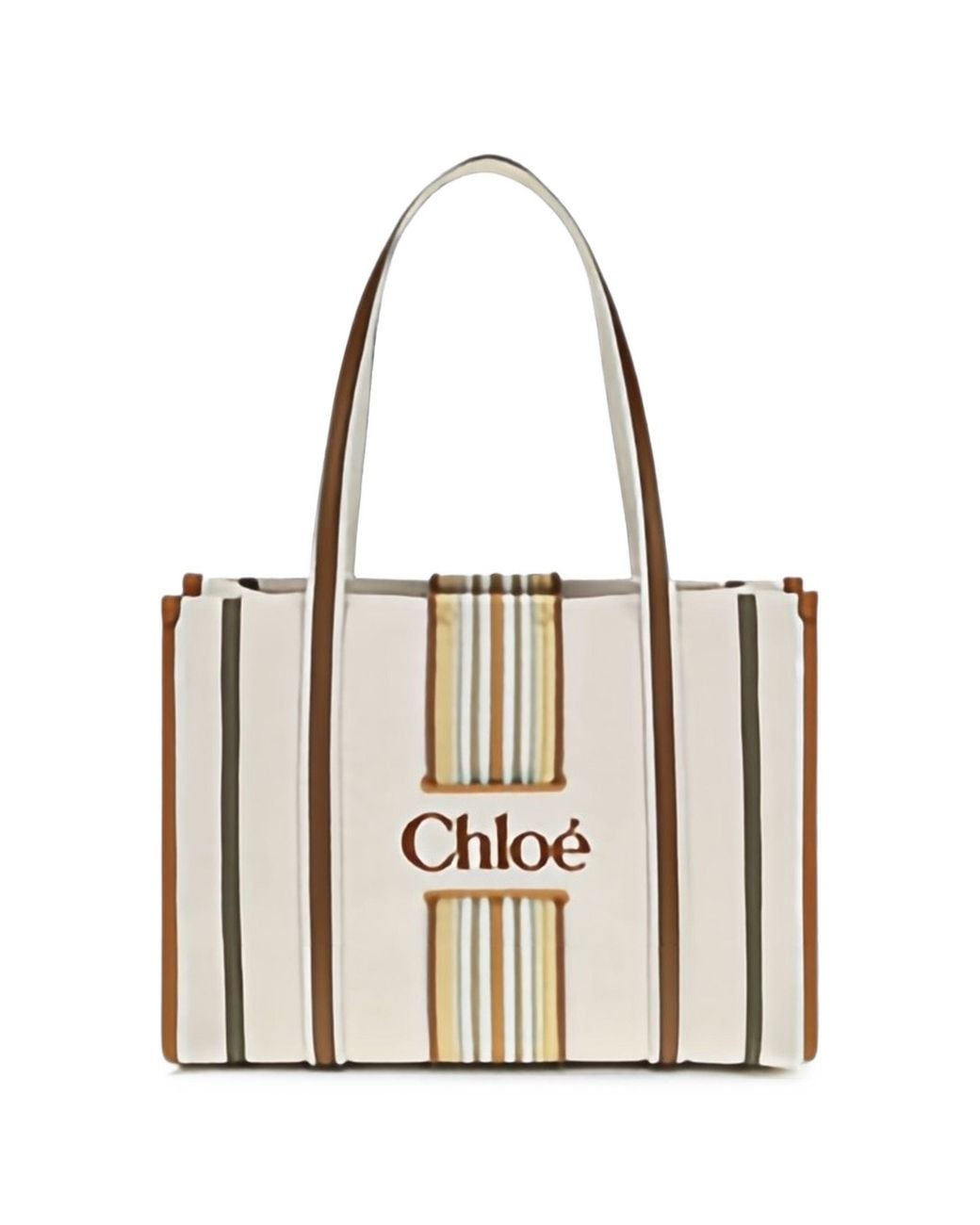 Chloé White Woody Loop Shoulder Bag