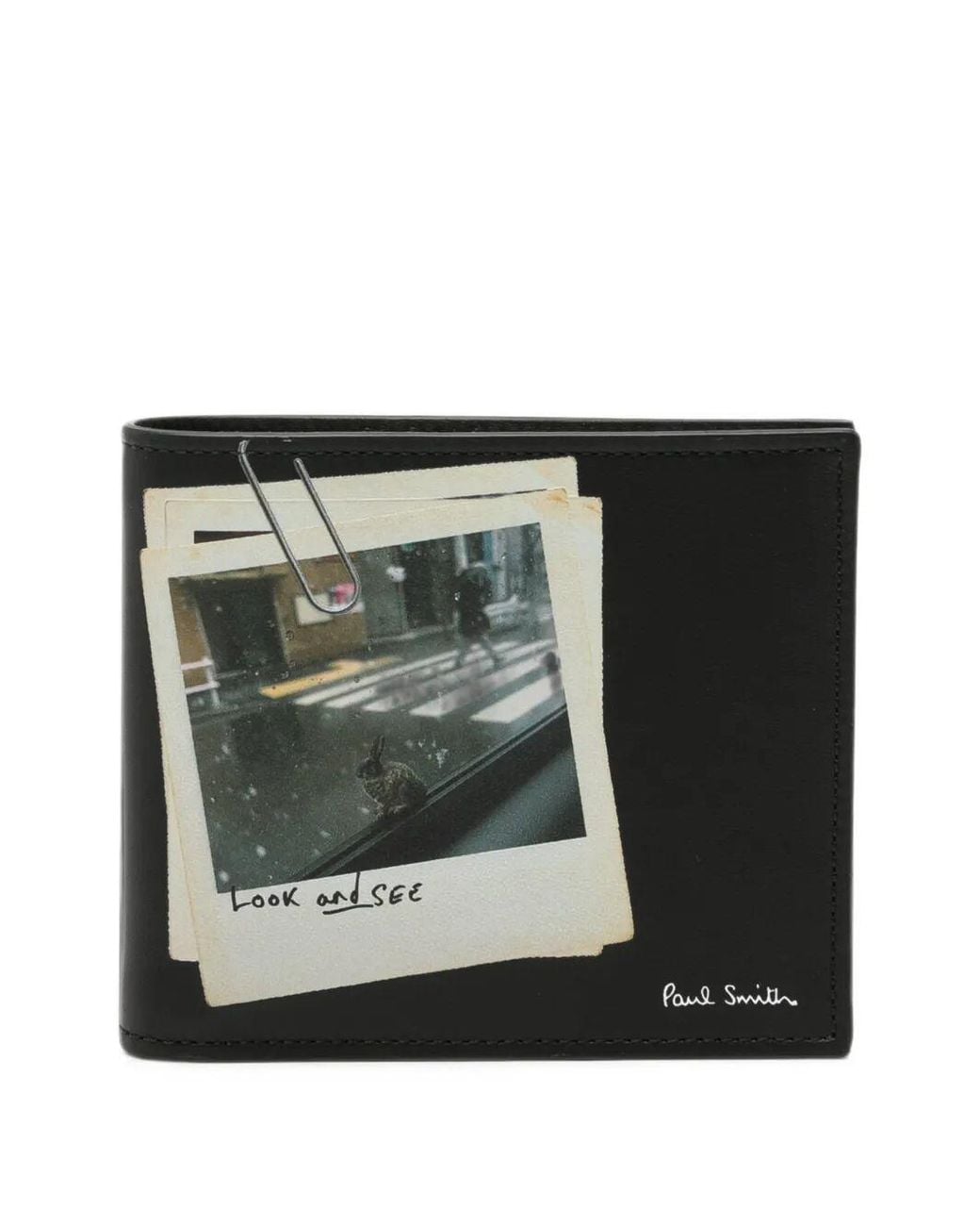 Paul Smith Black Wallet Billfold for men