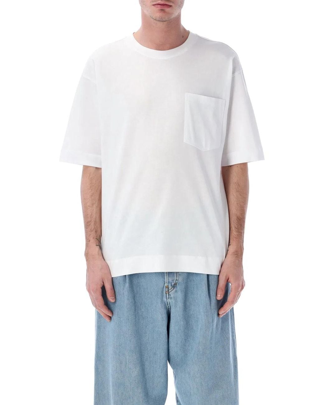 Dries Van Noten White Pocket T-Shirt for men