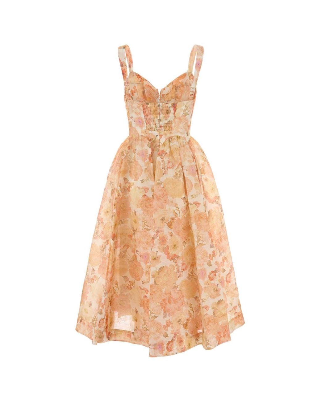 Zimmermann Natural Rebellion Drape Midi Dress