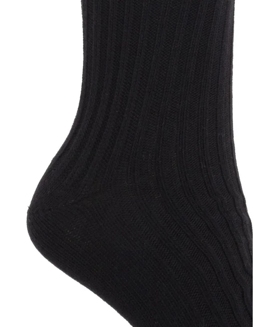AMI Black Three Pack De Coeur Socks for men