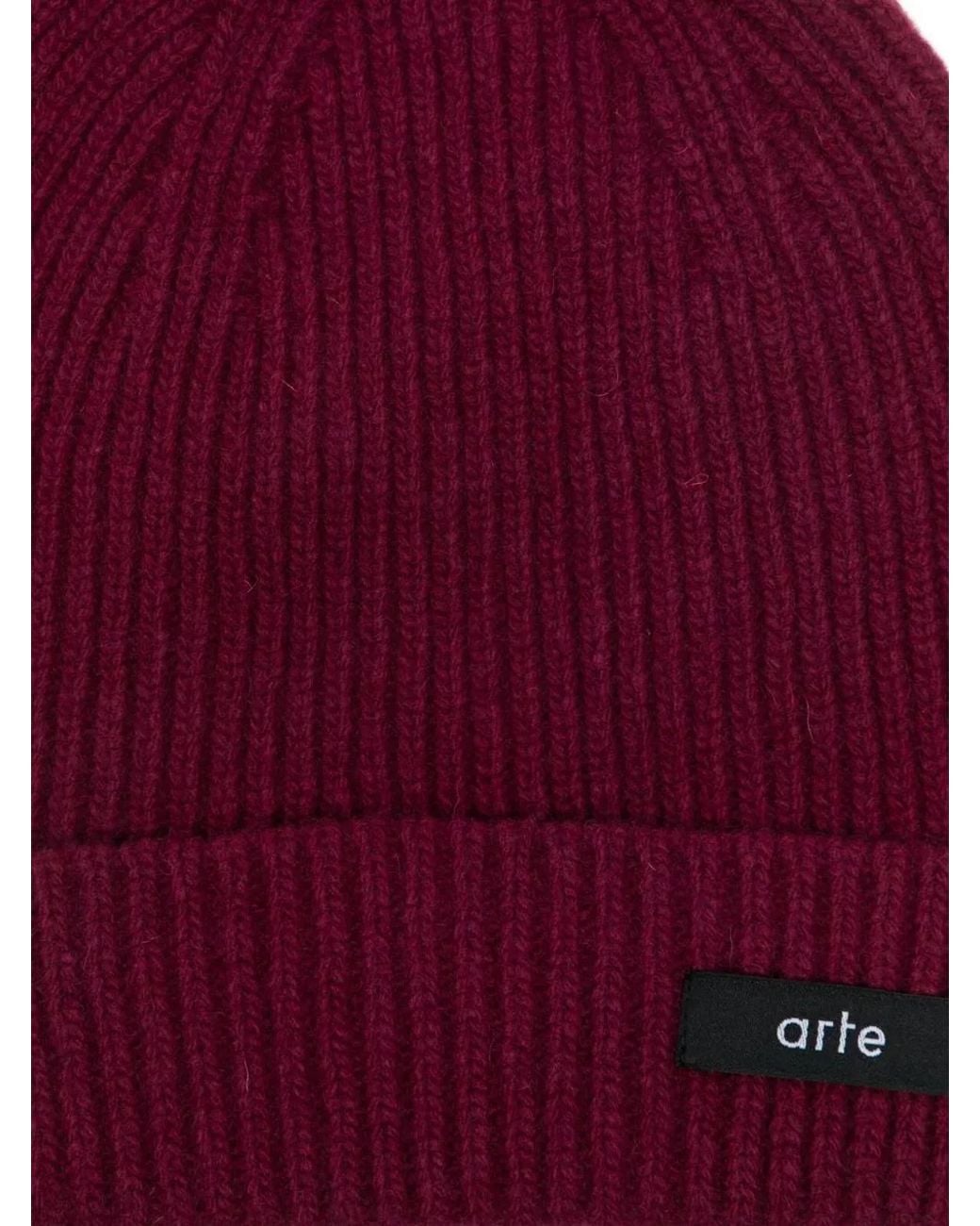 Arte' Red "Label" Beanie for men