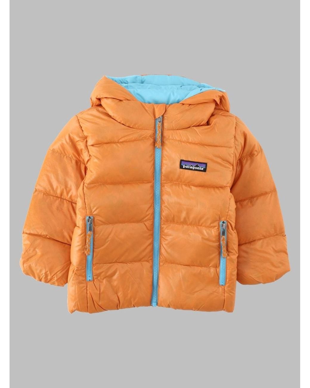 Patagonia Orange Baby Hi-Loft Down Sweater Hoody