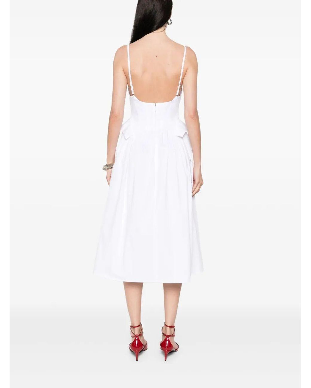 Elisabetta Franchi White Cotton Dress