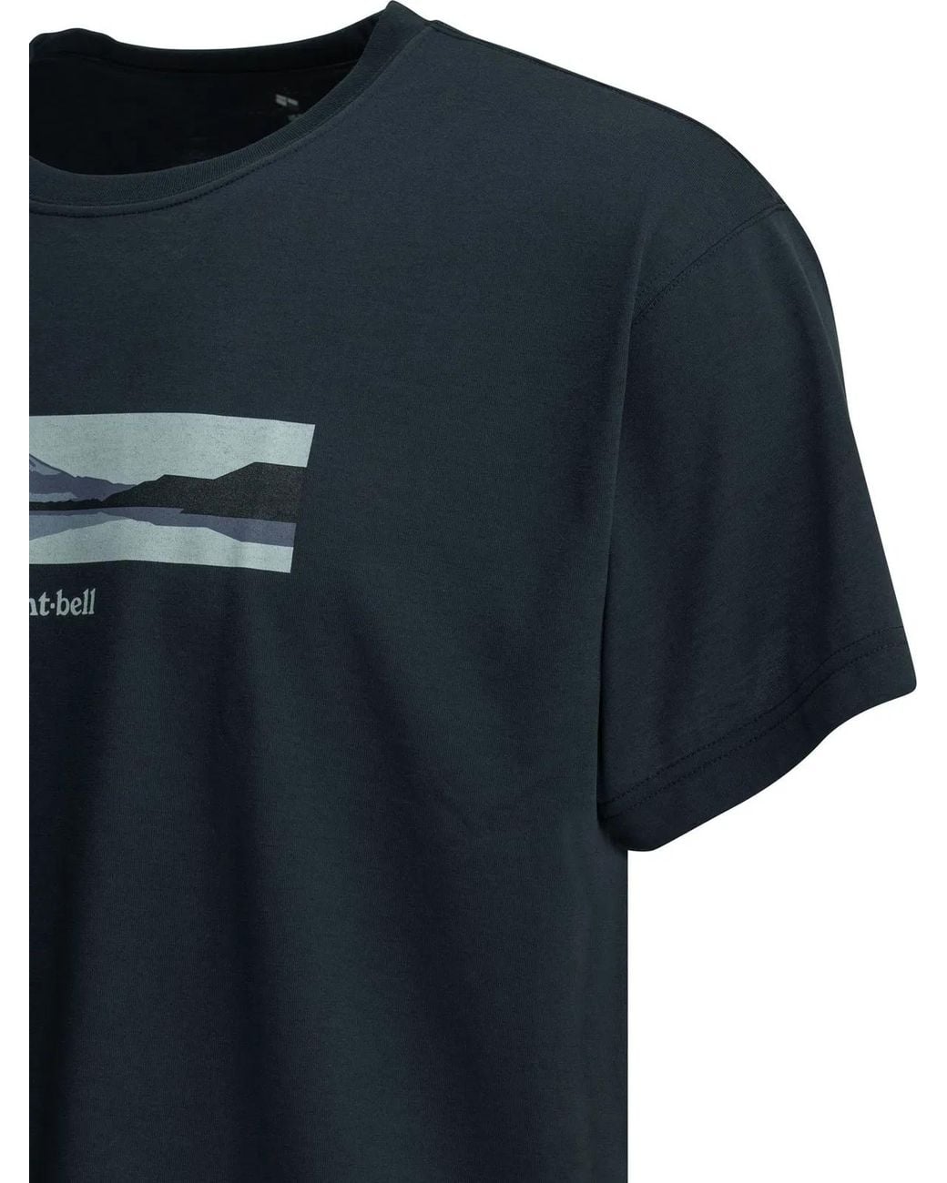 Montbell Black Polyester T-Shirt for men