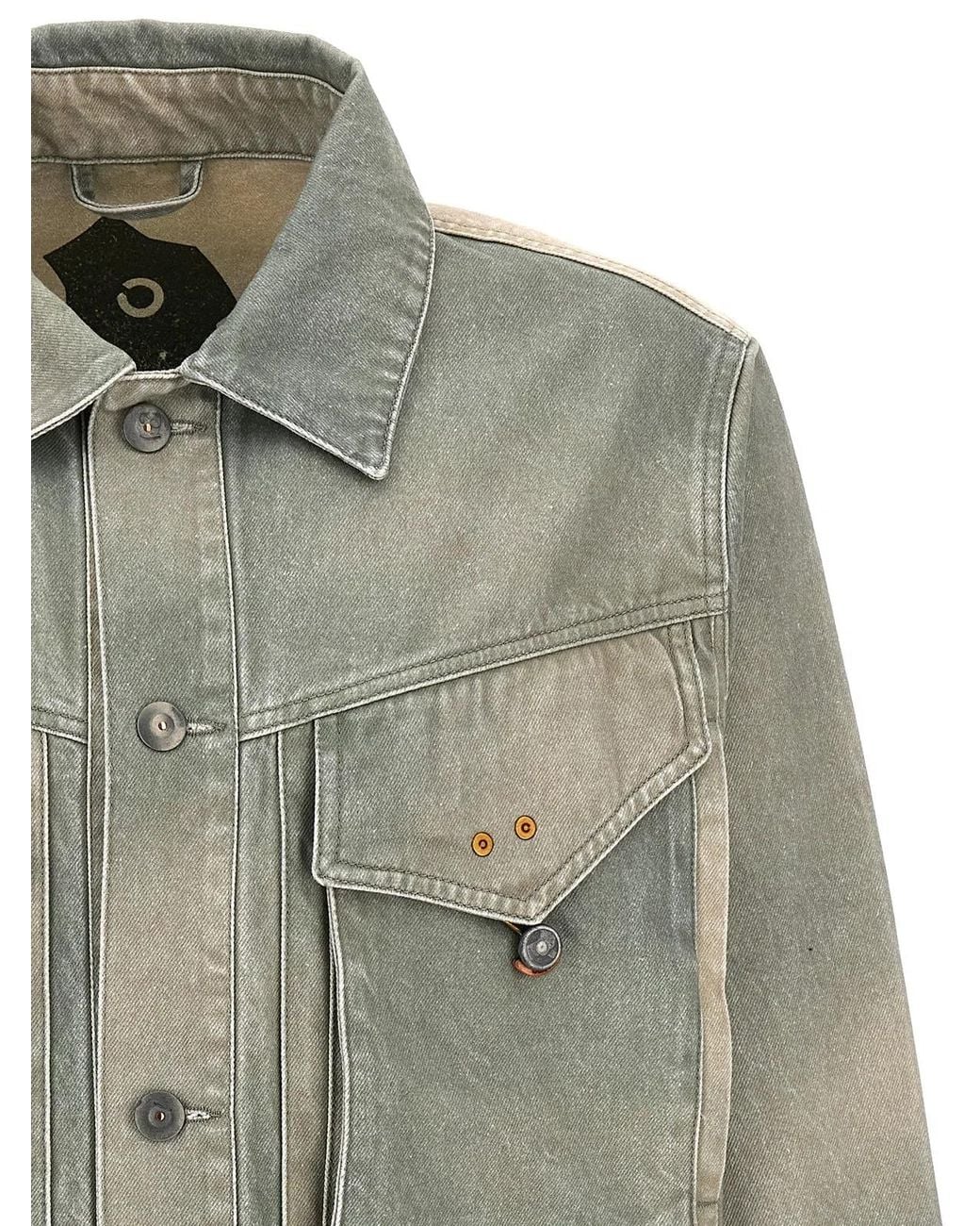Objects IV Life Gray 'Traditional Denim' Jacket for men
