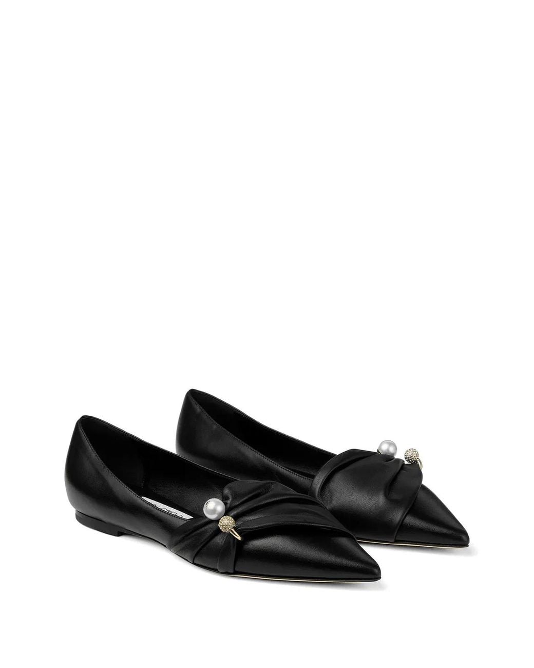 Jimmy Choo Black Rafi Ballerina