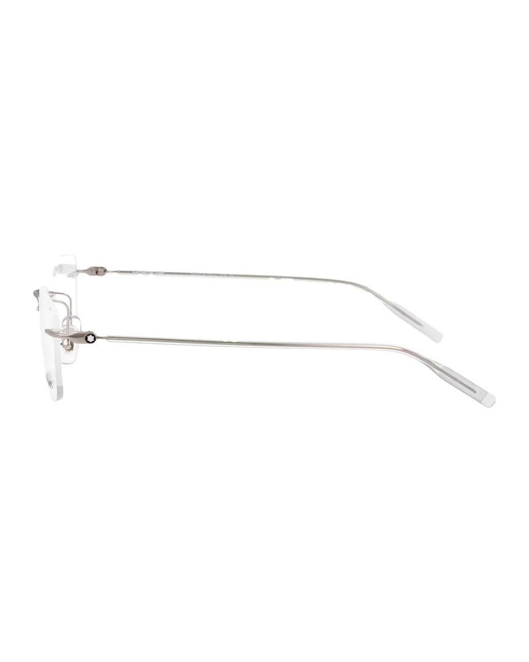 Montblanc Metallic Transparent Metal Glasses for men