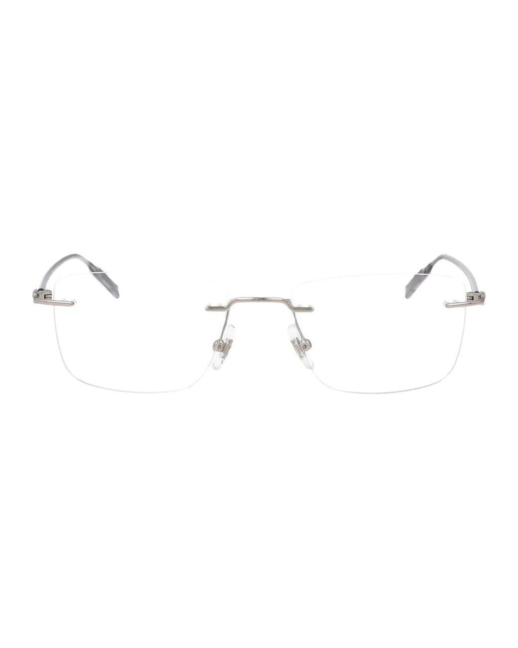 Montblanc Metallic Transparent Metal Glasses for men