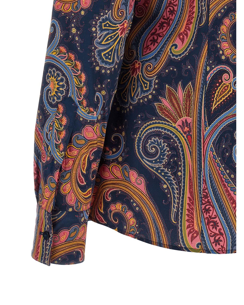 Etro Blue Floral Paisley Shirt