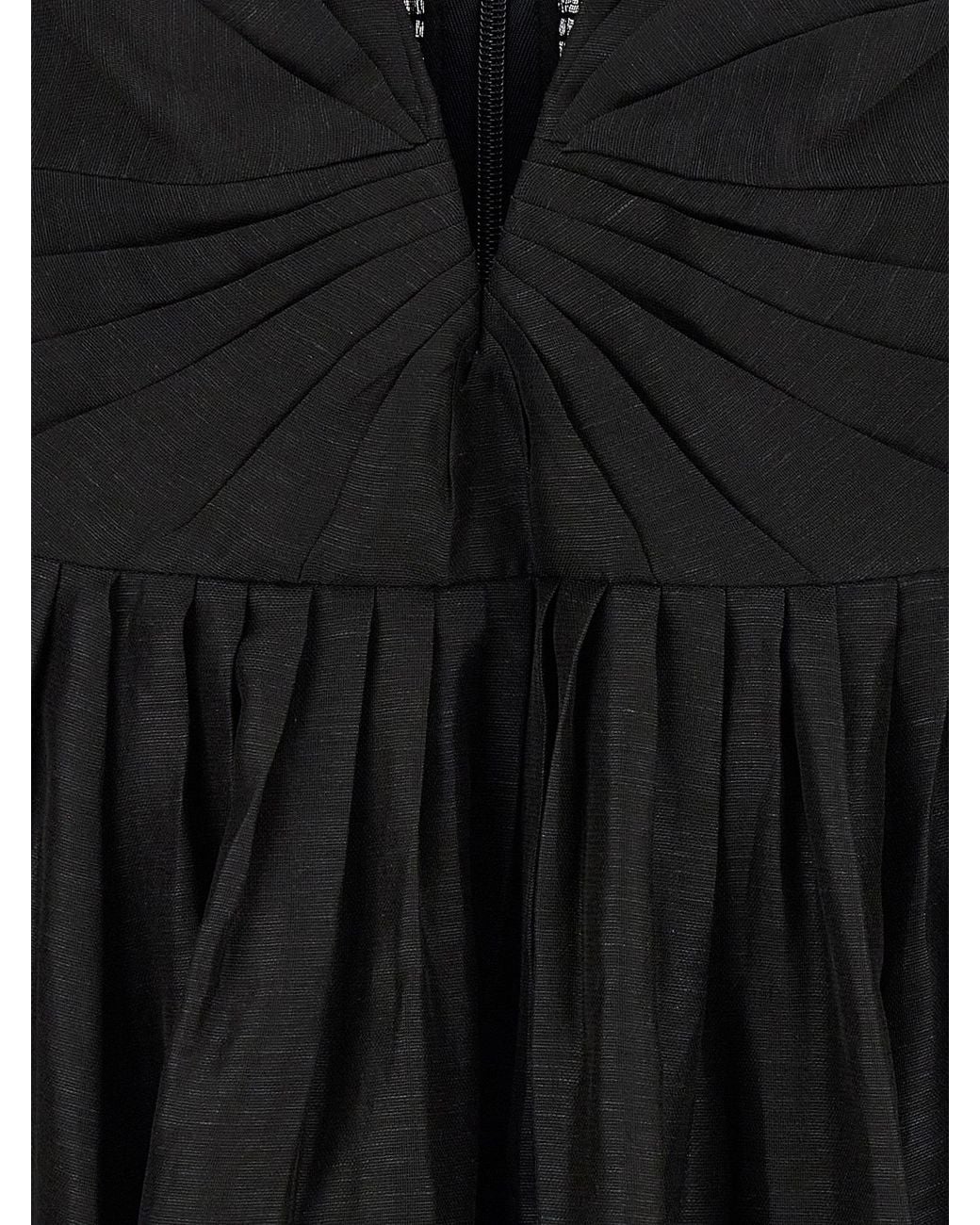 Zimmermann Black Midi Illustration Dress