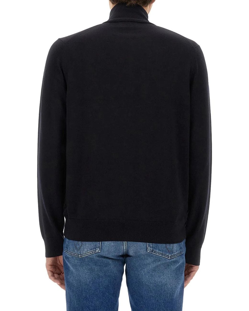 Fred Perry Black Jersey With Logo for men