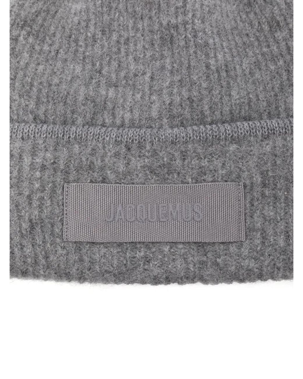 Jacquemus Gray Le Bonnet Gros Grain