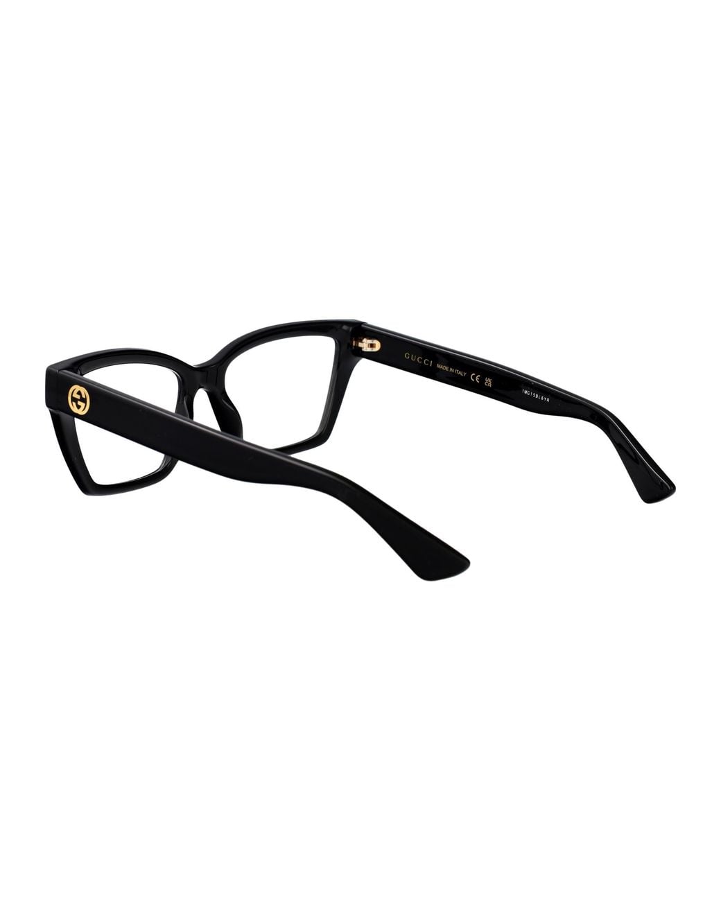 Gucci Black Transparent Injected Glasses