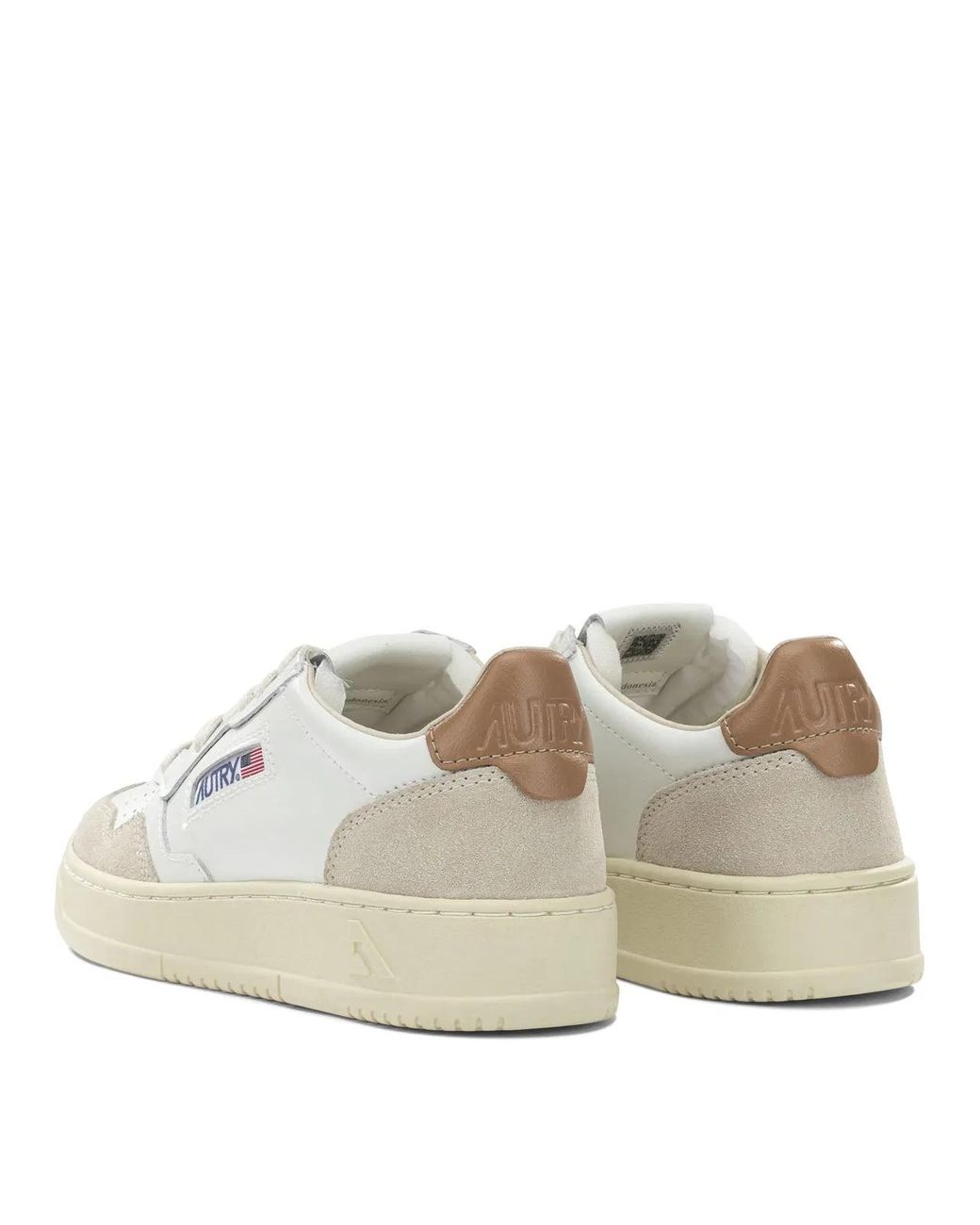 Autry White "Medalist Low" Low-Top Sneakers