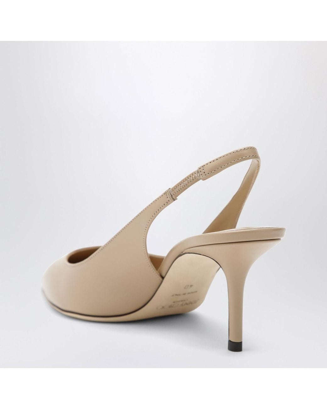 Jimmy Choo White Love Slingback Pumps