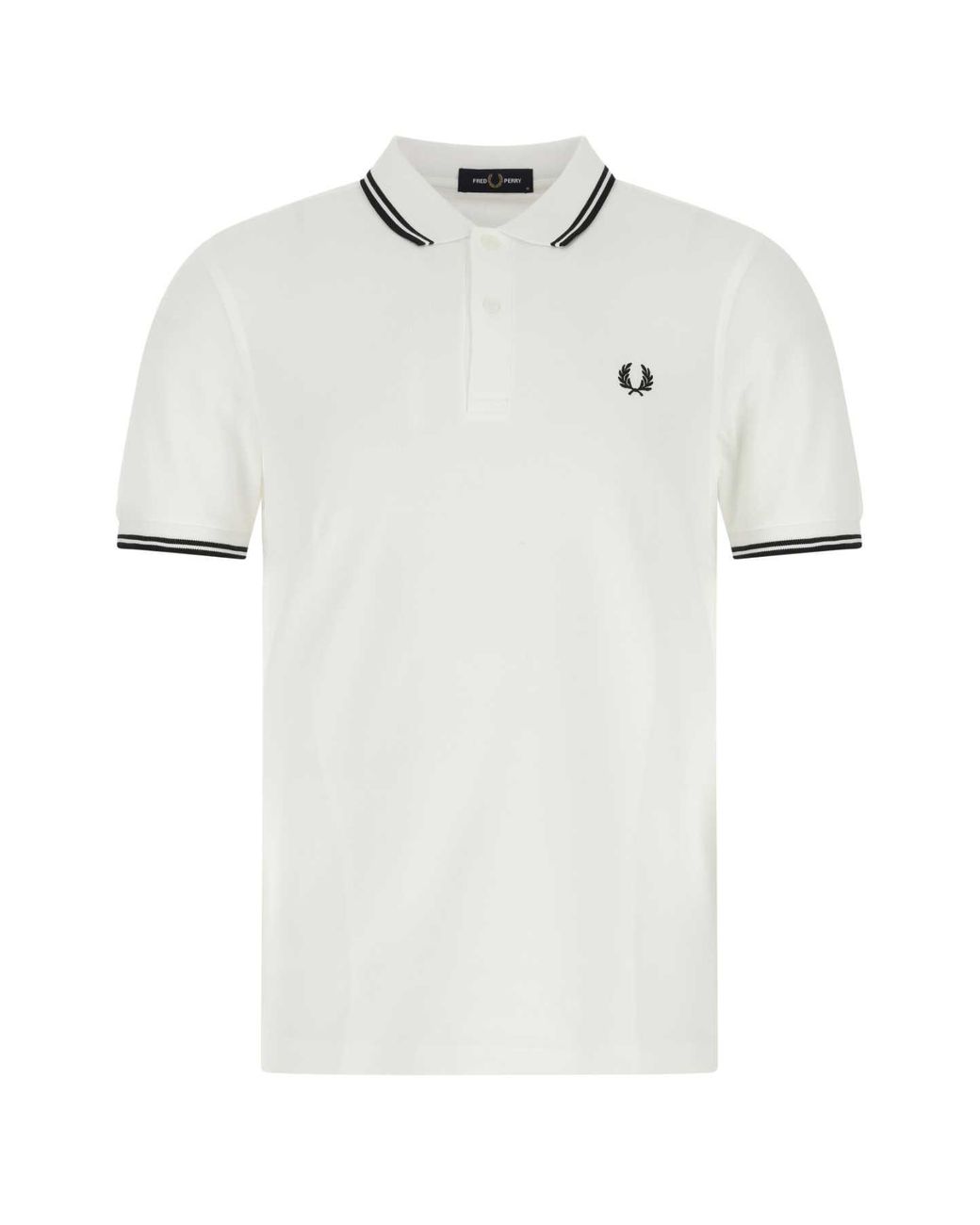 Fred Perry White Cotton Piqué Polo Shirt for men