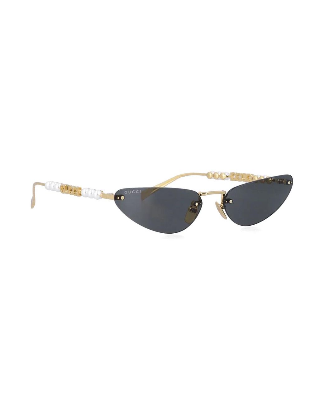 Gucci Gray Cat-Eye Frame Sunglasses