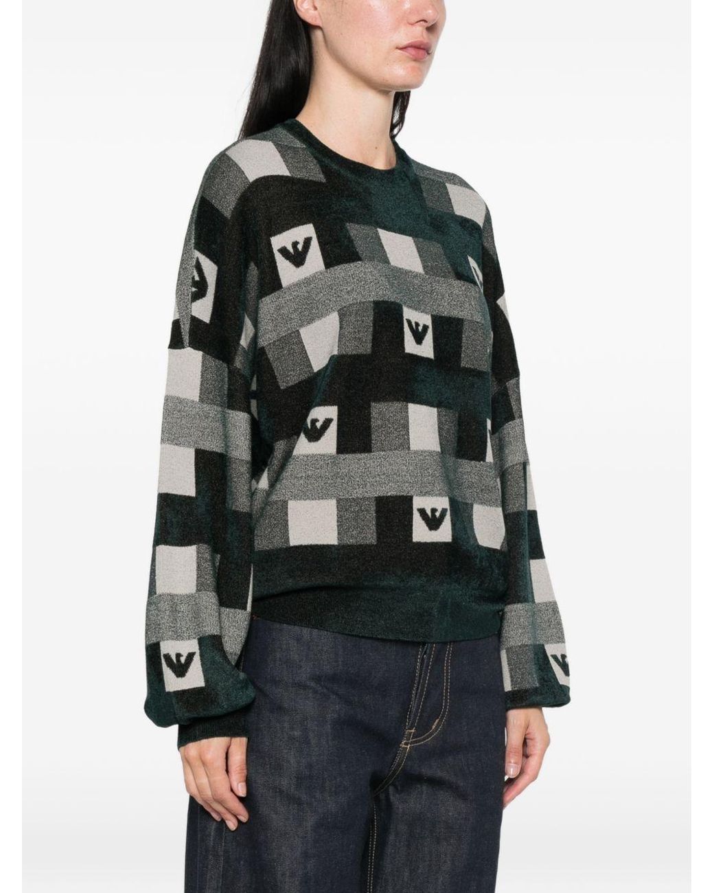 Emporio Armani Black Logo Creweneck Sweater