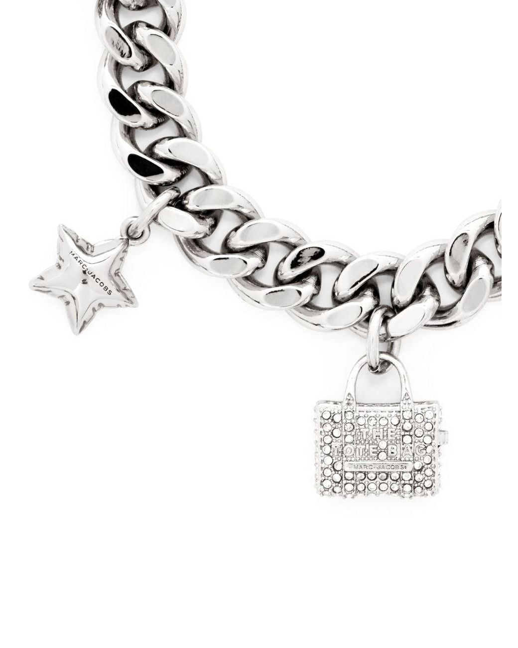 Marc Jacobs Metallic Bracciale The Pave Mini Icon Charm
