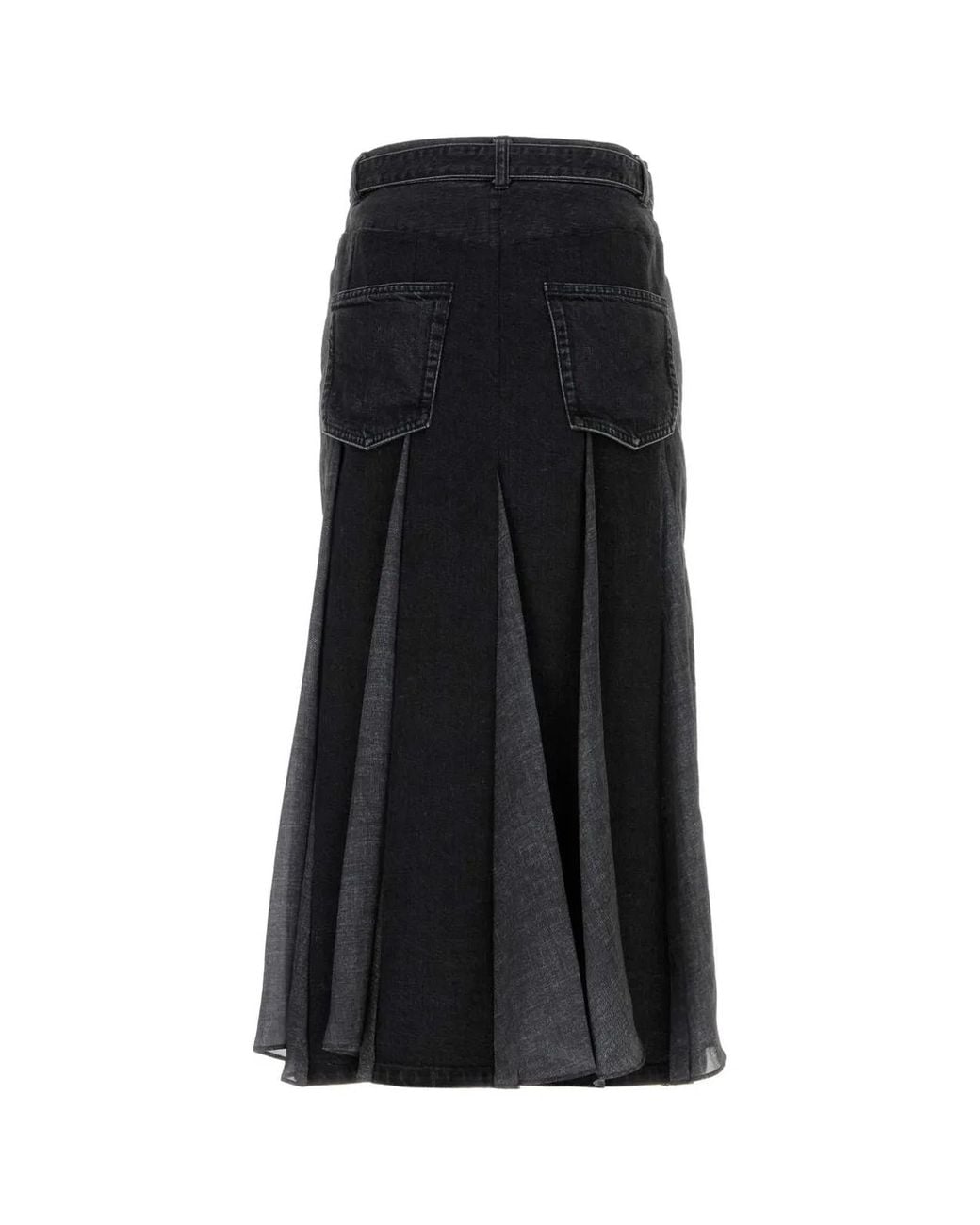 Sacai Black Denim Skirt