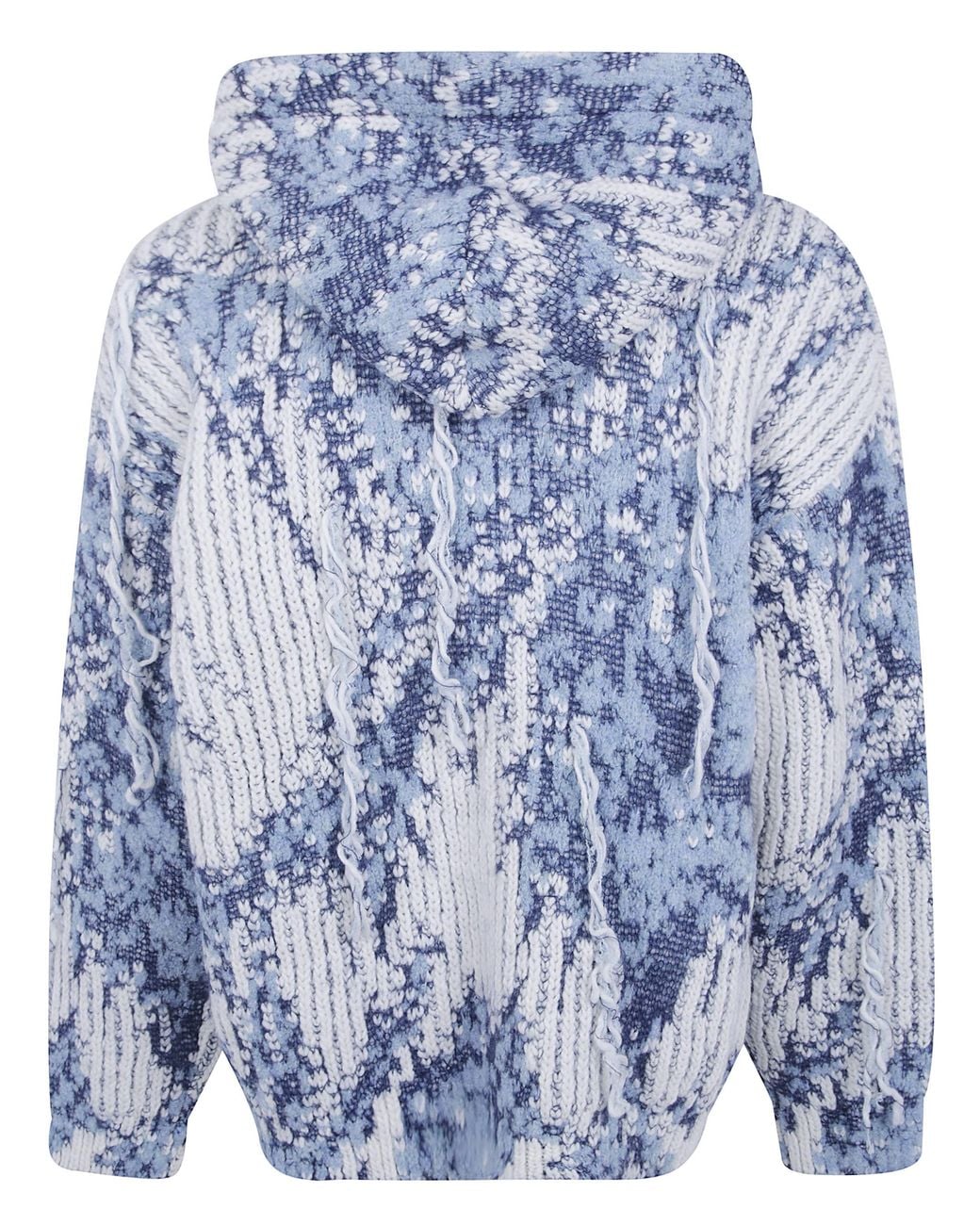 Laneus Blue Knitted Hoodie Boxy Fit for men