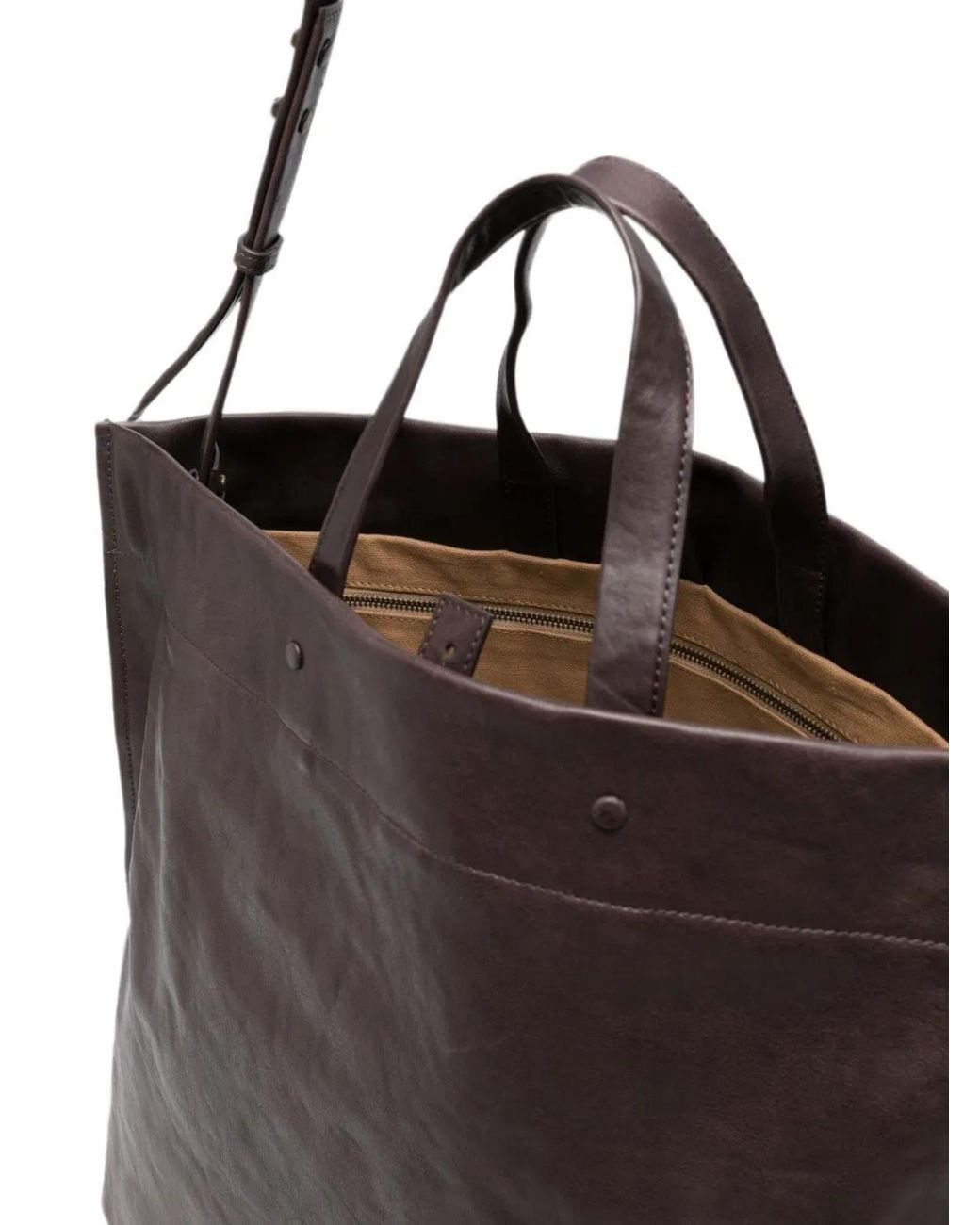 Lihann George Black Matti Leather Tote Bag
