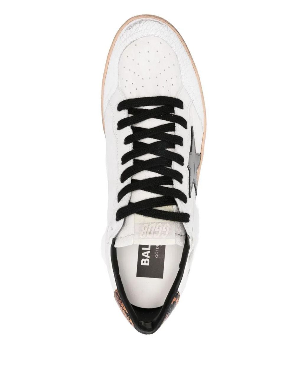 Golden Goose Deluxe Brand White Ballstar Nappa Upper Crack Suede An for men