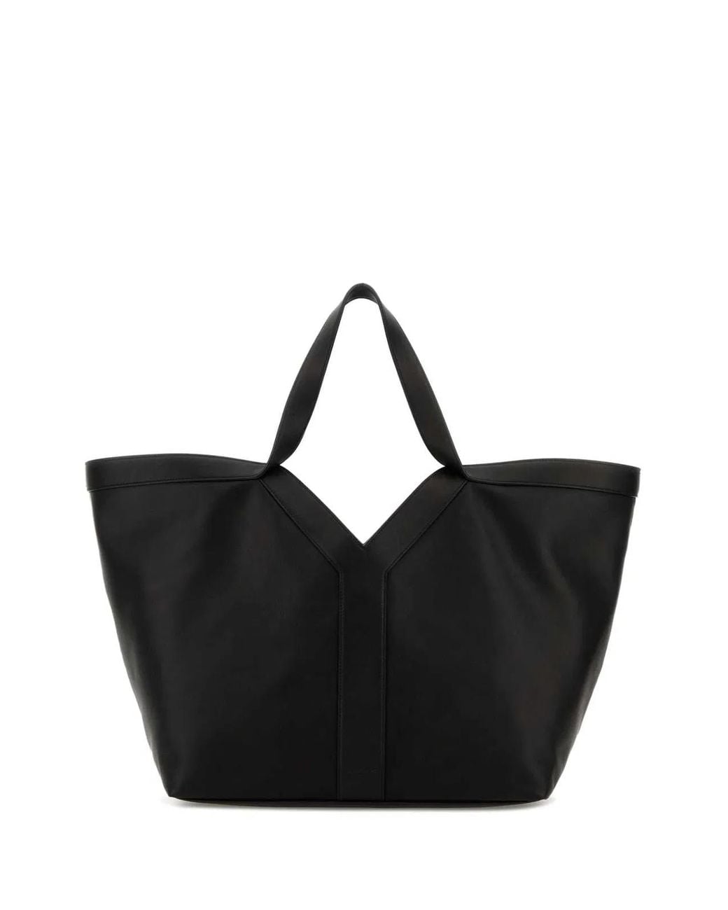 Saint Laurent Black Leather Y Shopping Bag
