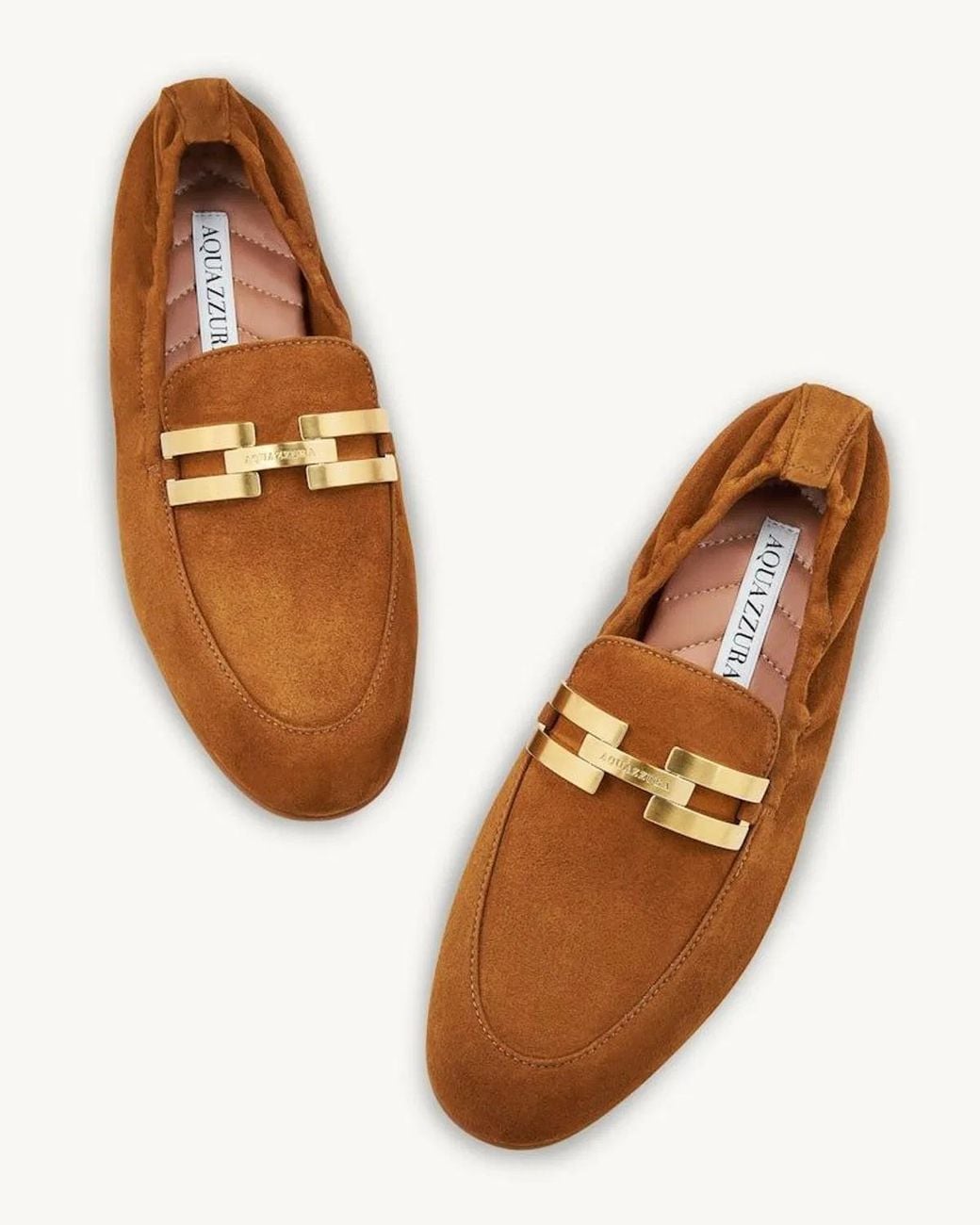 Aquazzura Brown Brandi Soft Mocassin Loafer