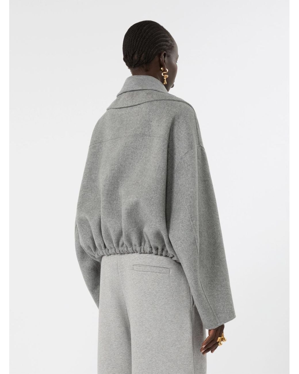 Max Mara Gray Bomber