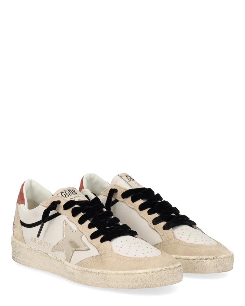Golden Goose Deluxe Brand Brown Ball Star Leather Upper Suede Toe A