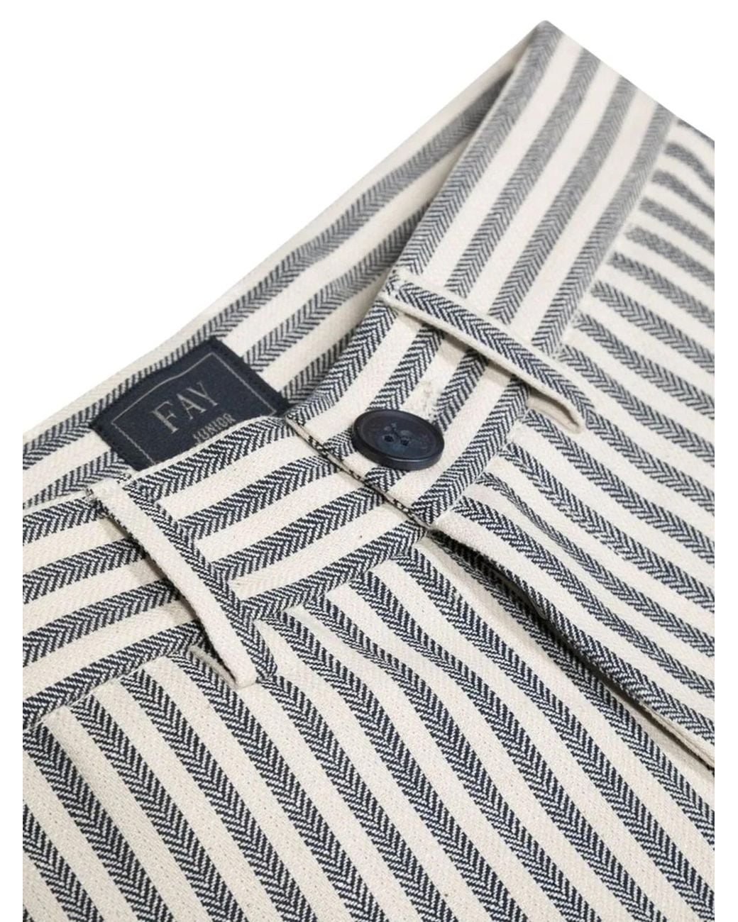 Fay Gray Striped Pants