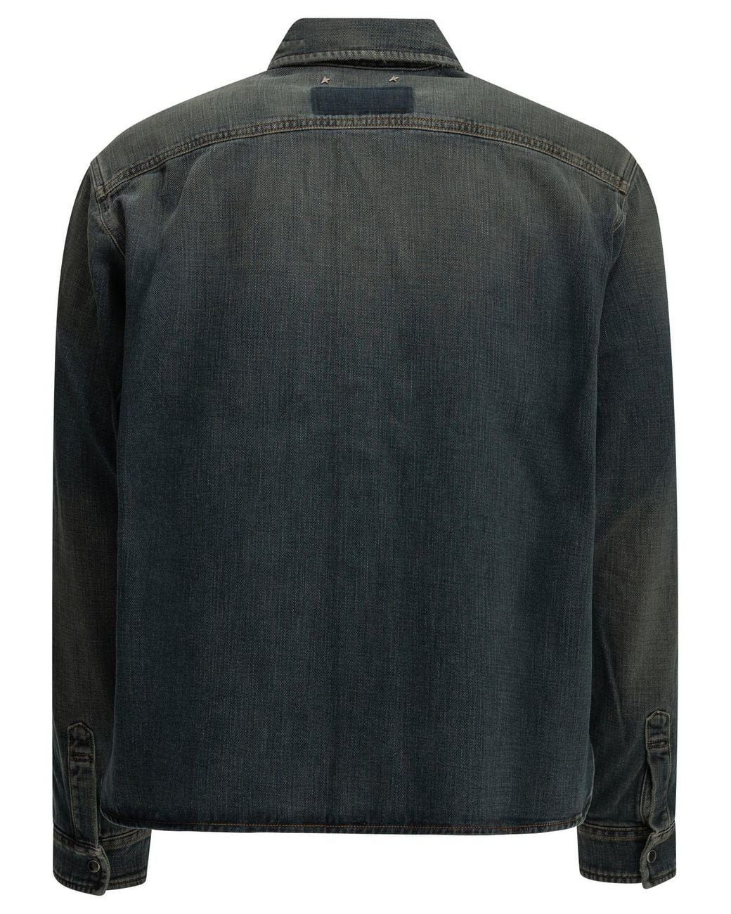 Golden Goose Deluxe Brand Black Casual Denim Shirt for men