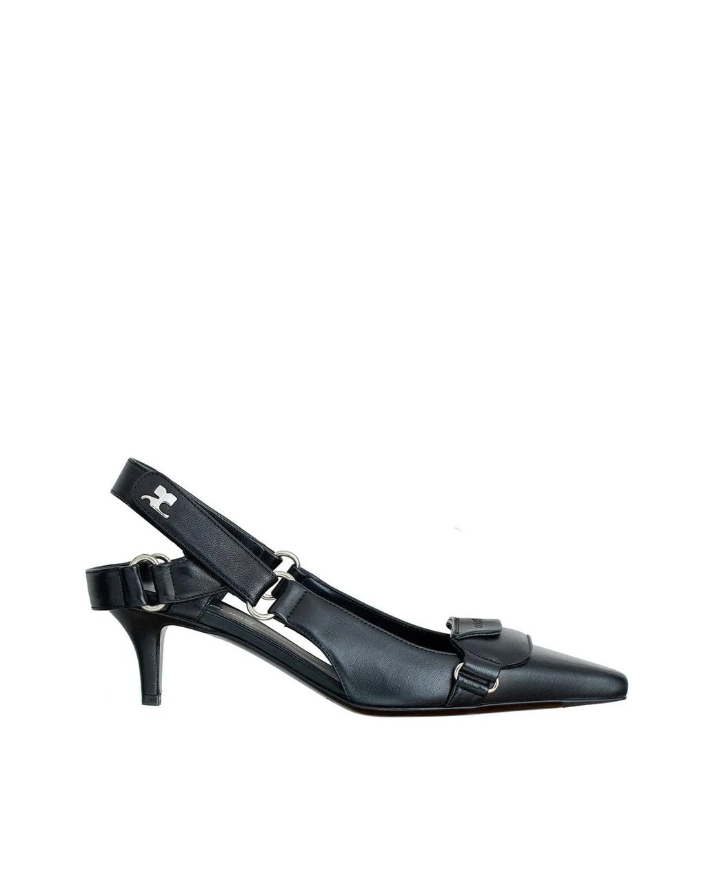 Courreges Black Courregès Scarpa Racer Pumps