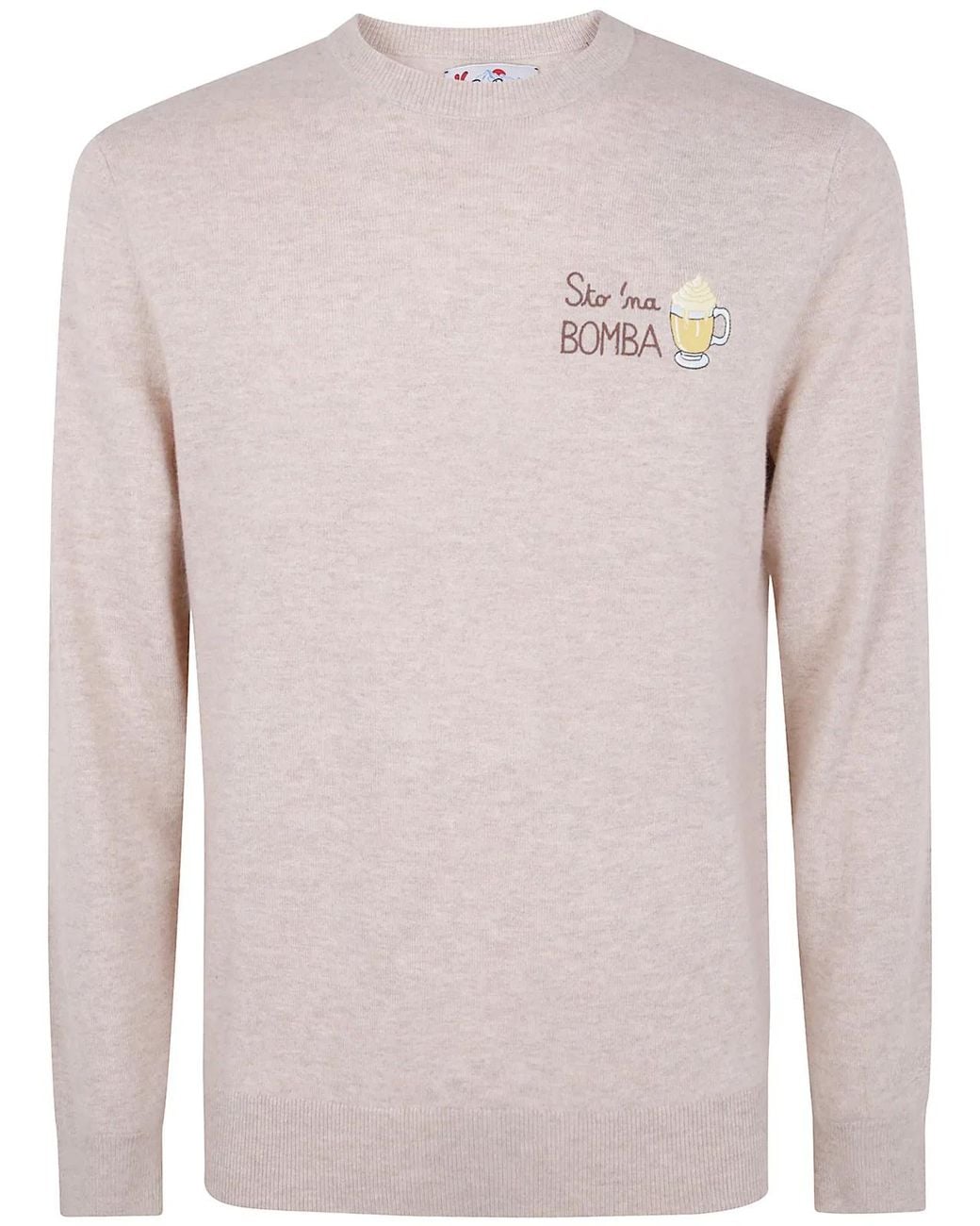 Mc2 Saint Barth Pink "Heron Light Embry" Pullover for men