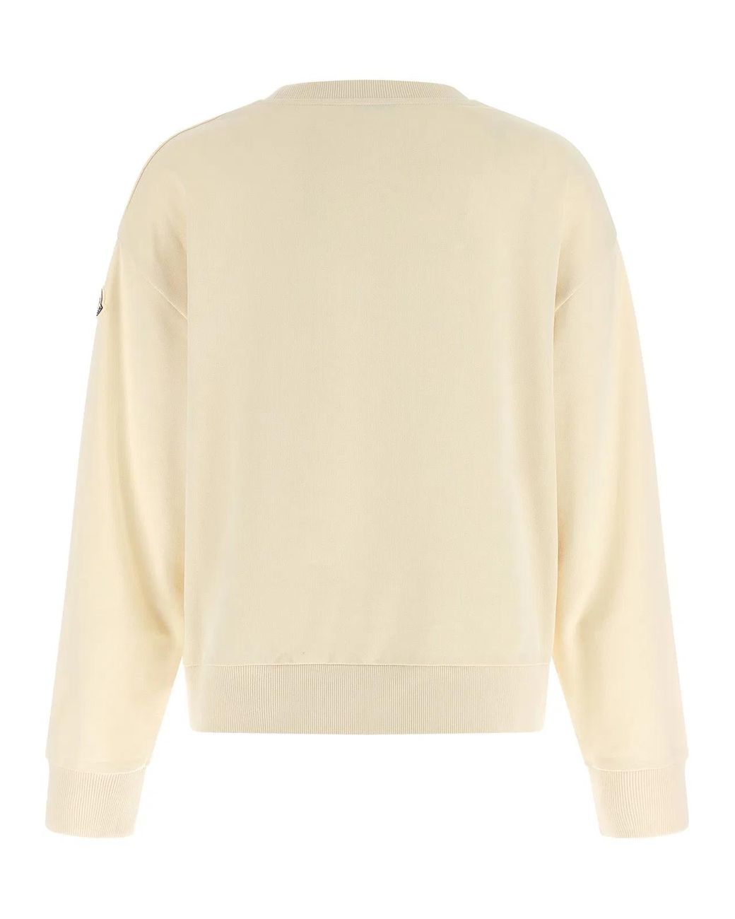 Moncler Natural Logo Embroidery Sweatshirt