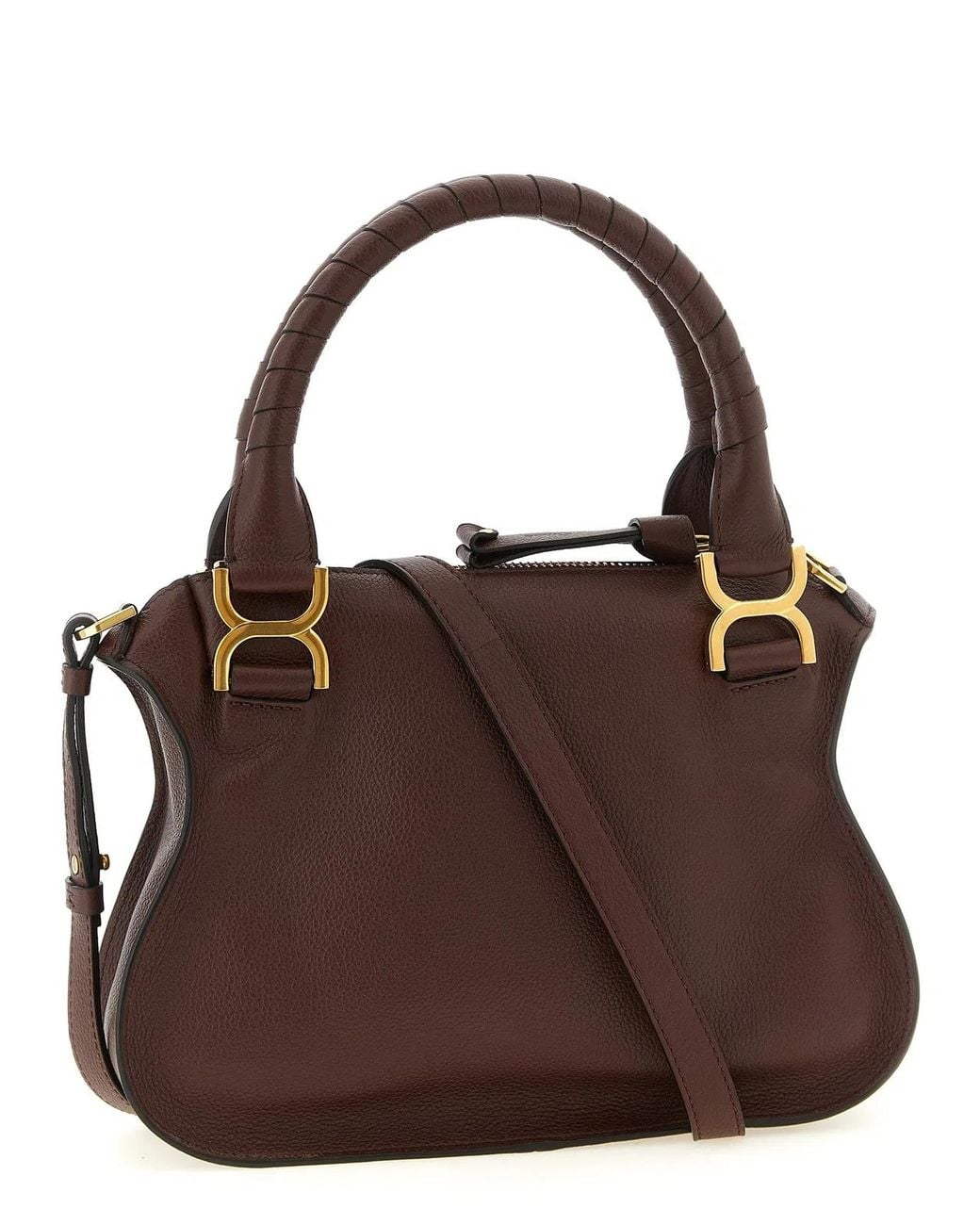Chloé Brown Chloé 'Marcie' Bag With Saddle Stitching