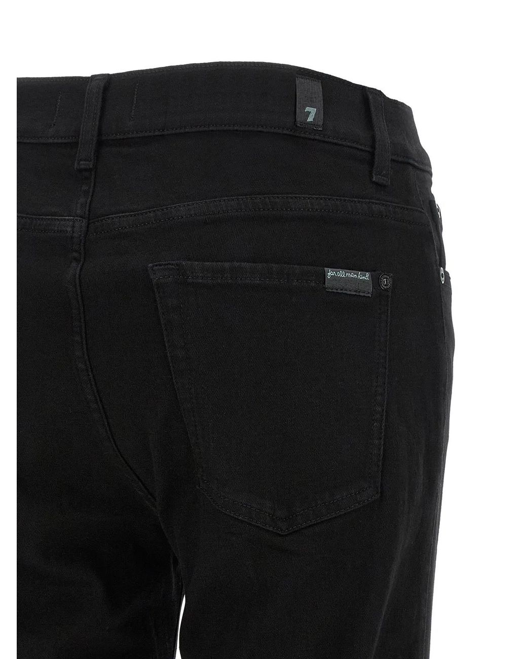 7 For All Mankind Black 'Bootcut' Jeans