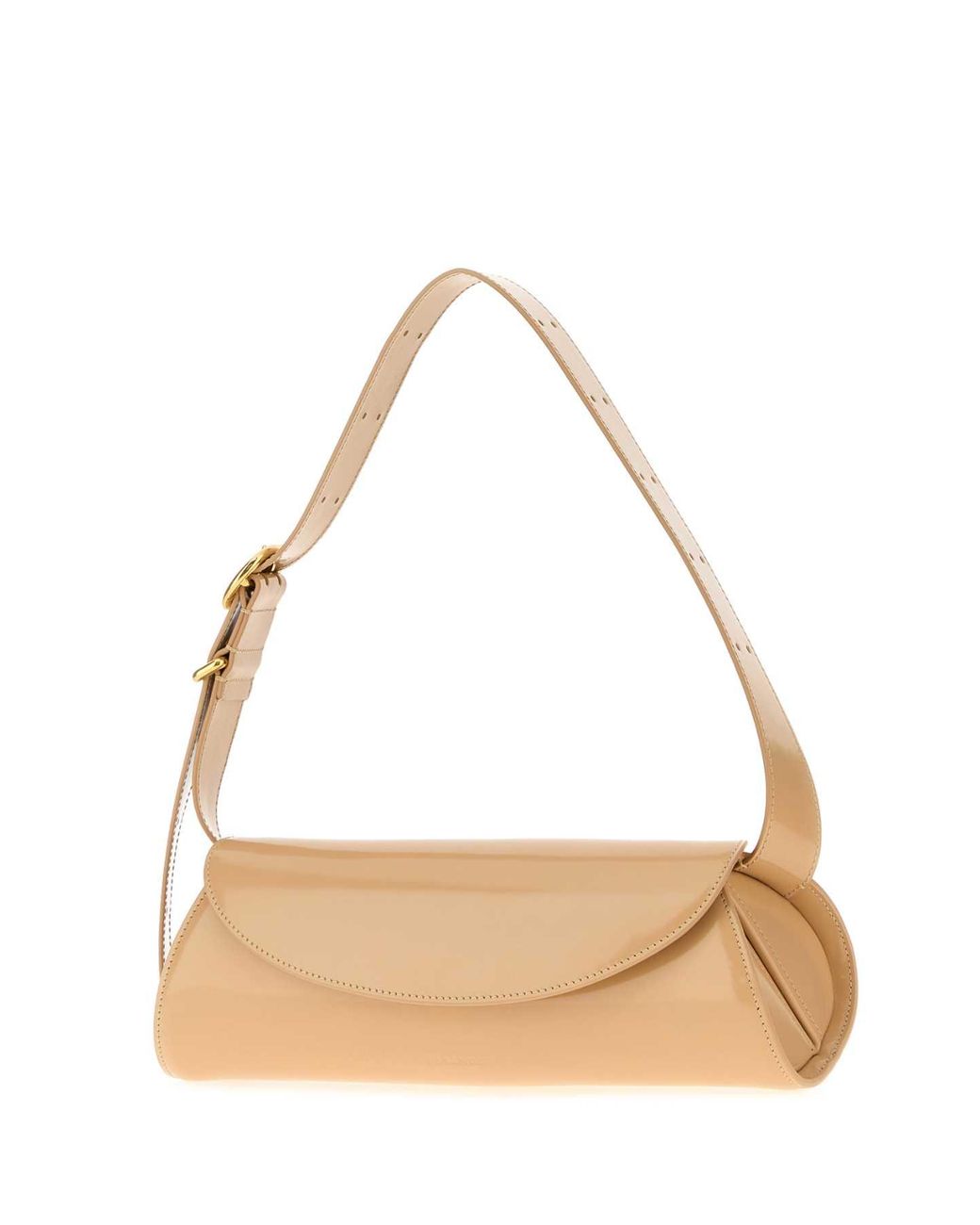 Jil Sander Natural Skin Leather Small Cannolo Shoulder Bag