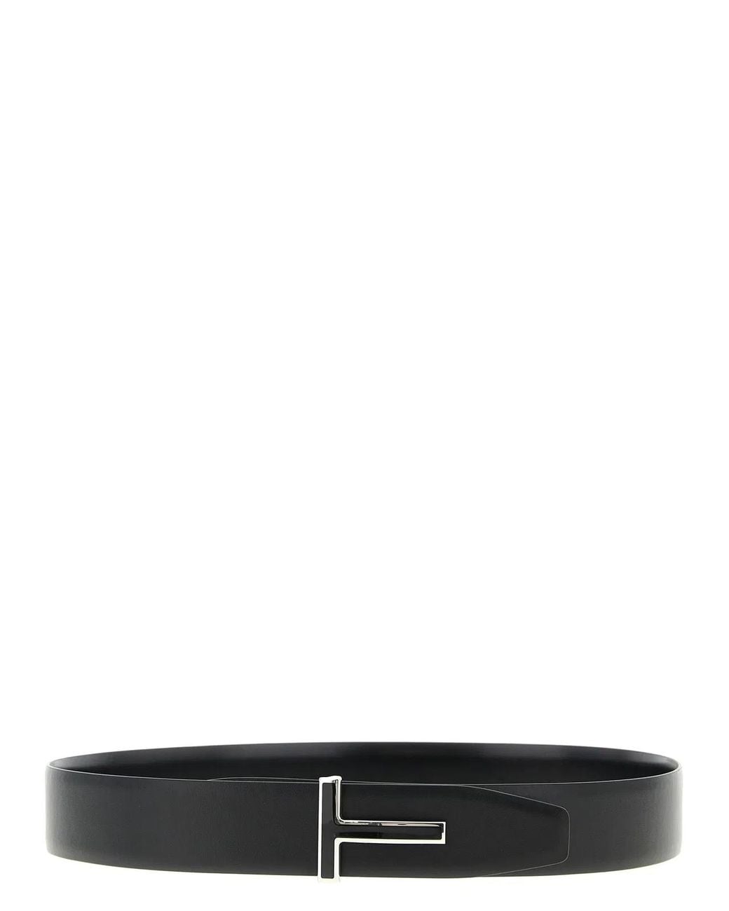 Tom Ford Black Shiny Leather Belt for men