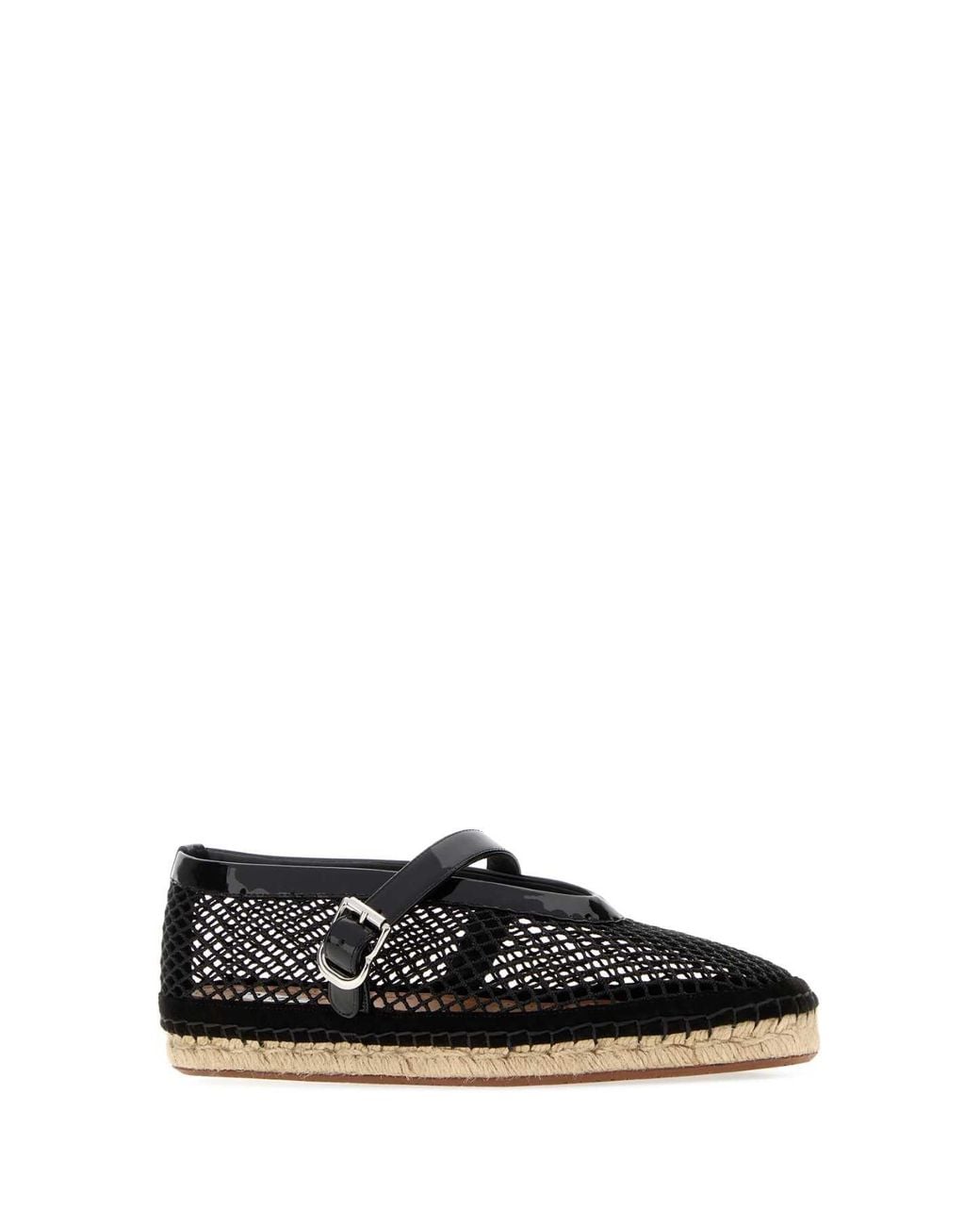 Alaïa Black Mesh Espadrilles For