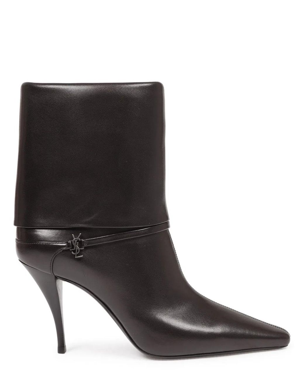 Saint Laurent Black Ankle Boot Niki Leather